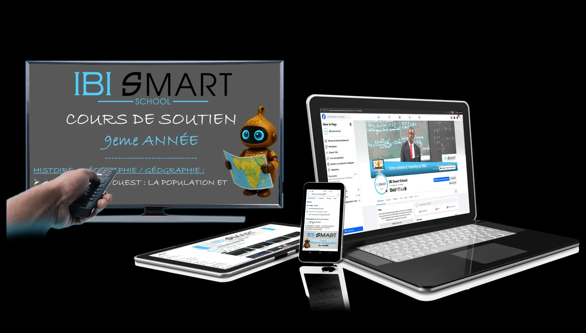 ISS sur téléviseur, ordinateur, tablette et smartphone